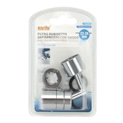 FILTRO RUBINETTO ANTISPRUZZO CON SNODO IN METALLO ROMPIGETTO AERATORE 22-24MM 87979