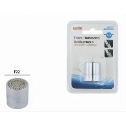FILTRO RUBINETTO ANTISPRUZZO F22 CON FILETTATURA INTERNA CON 2 FLUSSI BAGNO 87192