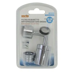 FILTRO RUBINETTO PER BAGNO CUCINA ANTISPRUZZO CON SNODO IN METALLO 22-24 MM 87980