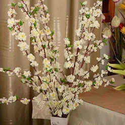 FIORI DI PESCO FINTI ARTIFICIALI PRIMAVERA DECORAZIONE INTERNO ESTERNO 100 CM