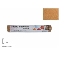 FOGLIO DI SUGHERO PER LAVORETTI DECOUPAGE DECORAZIONE CASA BRICOLAGE 30 X 60 CM