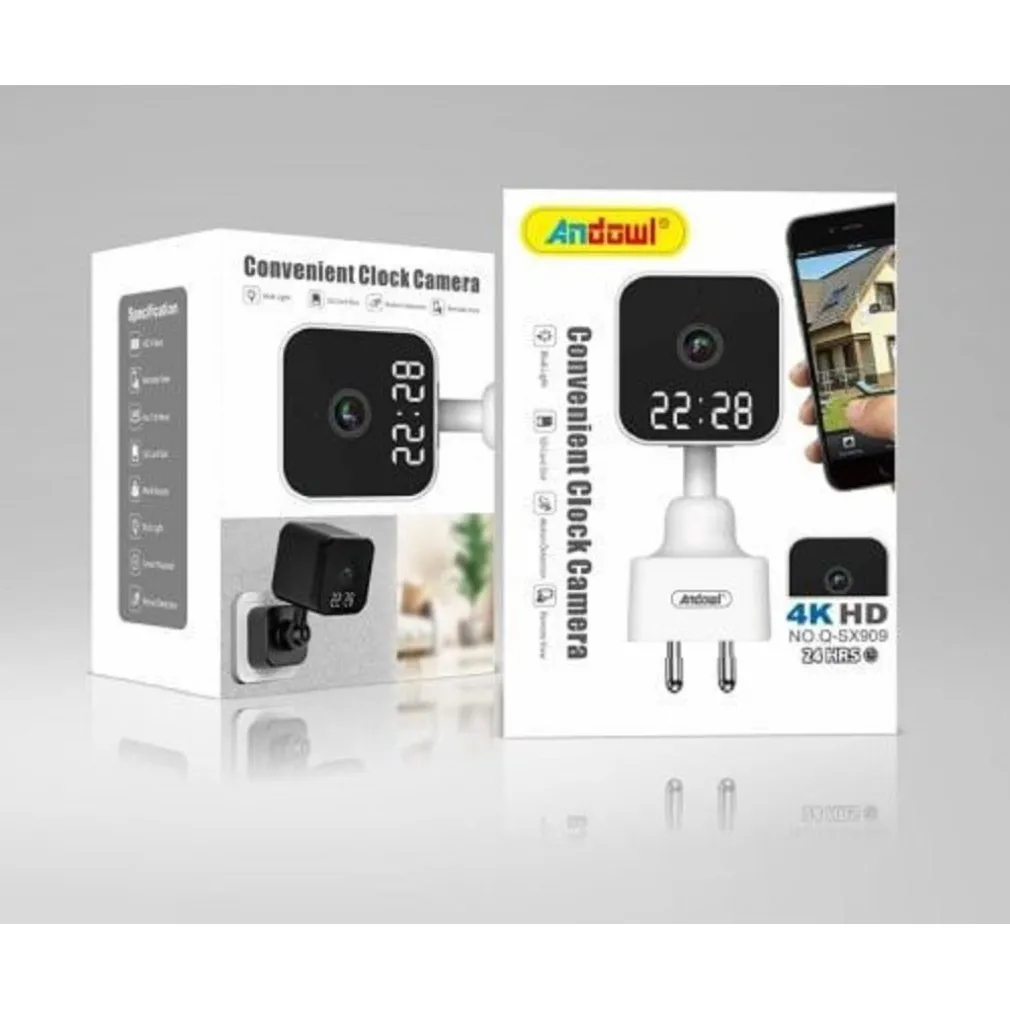 FOTOCAMERA HD 1080P WIFI SICUREZZA IP HOME CAM VISIONE NOTTURNA OROLOGIO Q-SX909