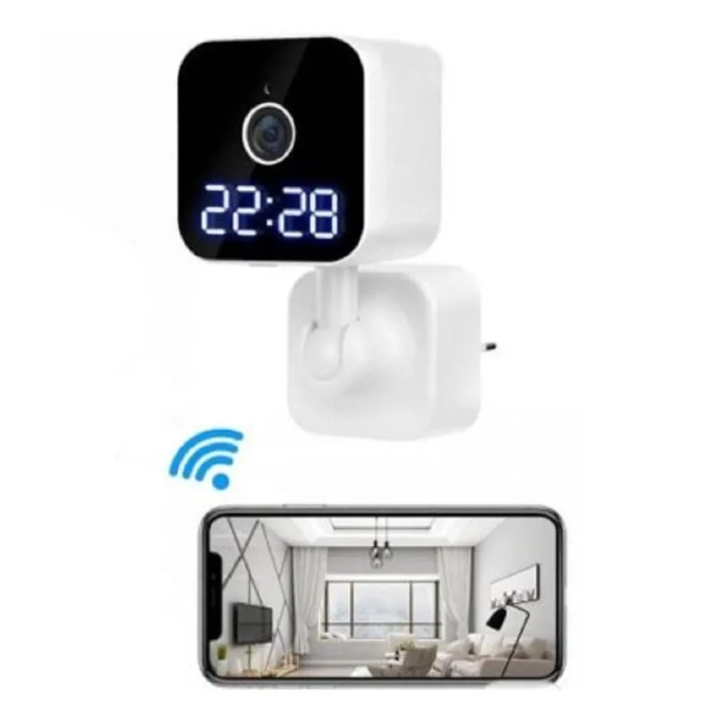 FOTOCAMERA HD 1080P WIFI SICUREZZA IP HOME CAM VISIONE NOTTURNA OROLOGIO Q-SX909