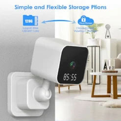 FOTOCAMERA HD 1080P WIFI SICUREZZA IP HOME CAM VISIONE NOTTURNA OROLOGIO Q-SX909