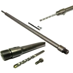 FRESA A TAZZA 120 MM CAROTATRICE CON ASTA SDS PLUS 80 CM CALCESTRUZZO CEMENTO