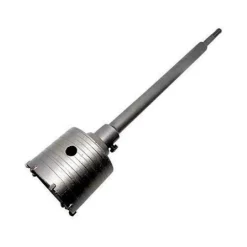 FRESA A TAZZA 120 MM CAROTATRICE CON ASTA SDS PLUS 80 CM CALCESTRUZZO CEMENTO