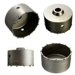 FRESA A TAZZA 120 MM CAROTATRICE CON ASTA SDS PLUS 80 CM CALCESTRUZZO CEMENTO