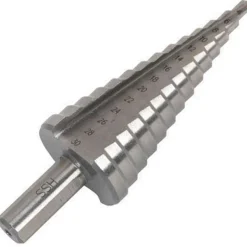 FRESA CONICA A SCALINO GRADINO PUNTA PER TRAPANO SPIRALE DA 4 A 30 mm GRADUALE