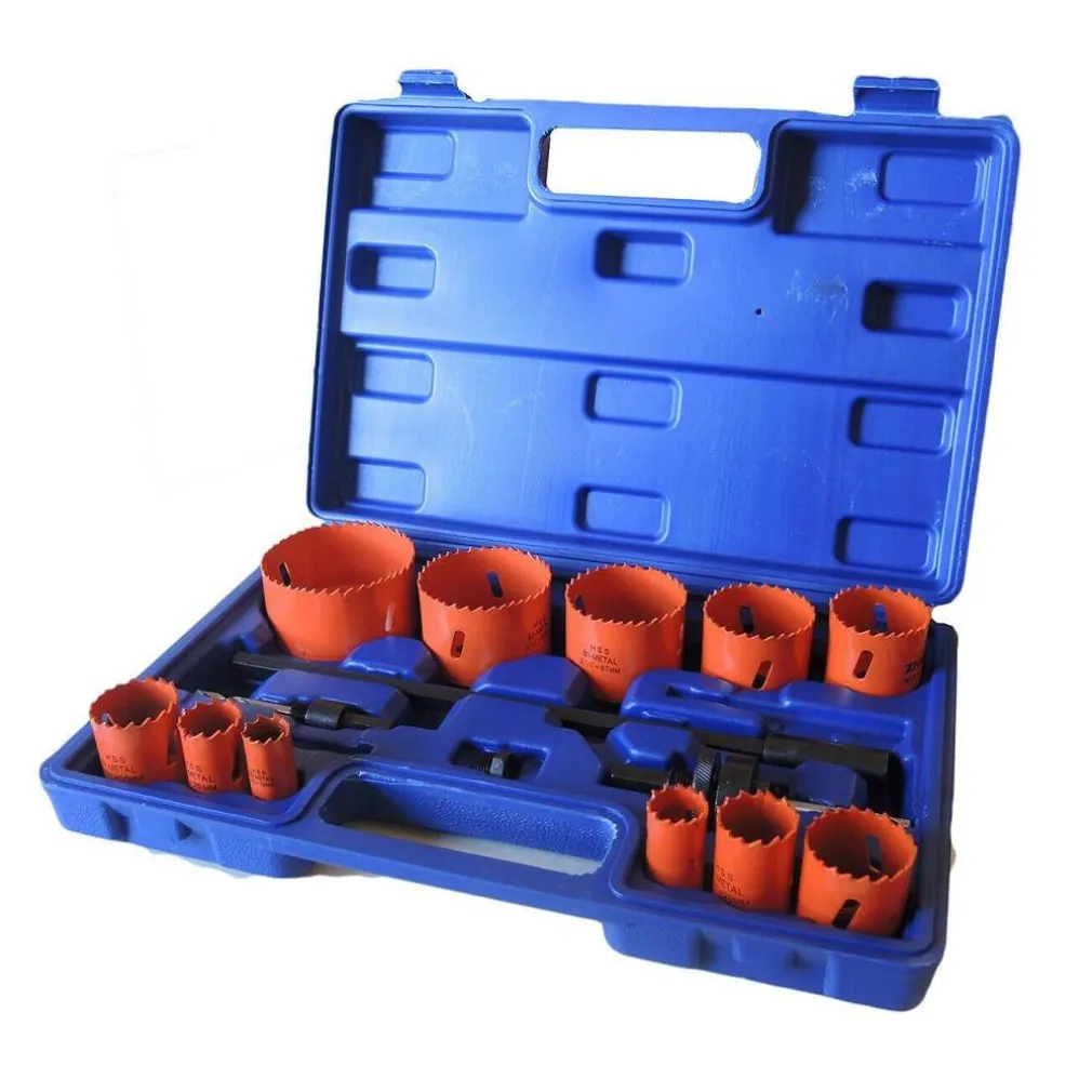 FRESE A TAZZA SEGHE BI METAL FRESA DA TRAPANO PER FERRO LEGNO ALLUMINIO 15PZ