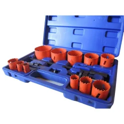 FRESE A TAZZA SEGHE BI METAL FRESA DA TRAPANO PER FERRO LEGNO ALLUMINIO 15PZ