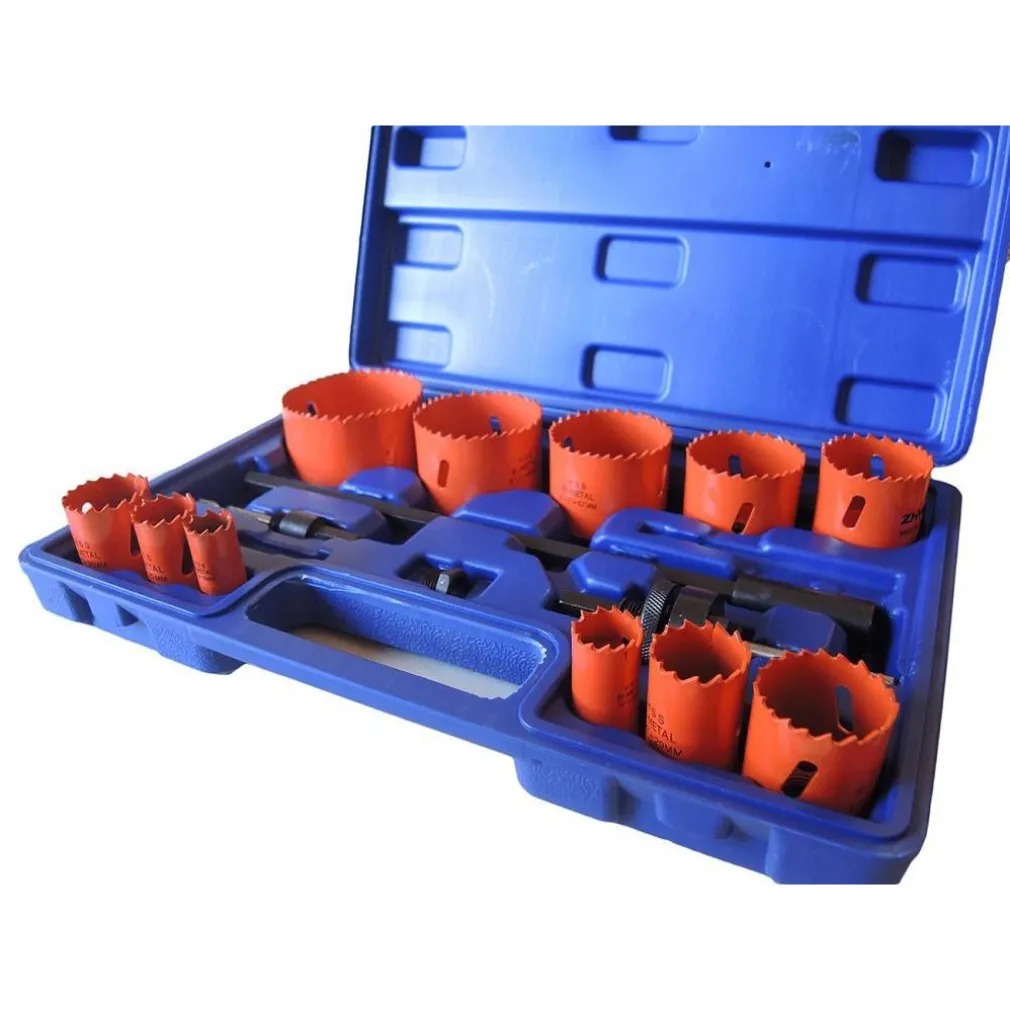 FRESE A TAZZA SEGHE BI METAL FRESA DA TRAPANO PER FERRO LEGNO ALLUMINIO 15PZ