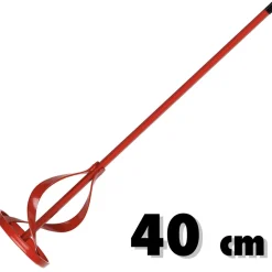 FRUSTA IN ACCIAIO ZINCATO PER MISCELATORE PITTURA COLLA MALTA COLORE ROSSO
