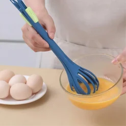 FRUSTA MULTIFUNZIONE MONTA MESCOLA SBATTE UTENSILE PER CUCINA ERGONOMICO CON CLIP