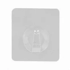 GANCIO ADESIVO TRASPARENTE APPENDINO PER PARETE CUCINA BAGNO ATTACCAPANNI 87754