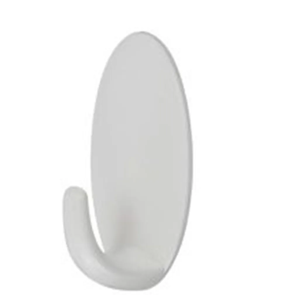 GANCIO APPENDINO ADESIVO DA PARETE CASA CUCINA BAGNO ATTACCAPANNI OVALE 59675