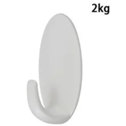 GANCIO APPENDINO ADESIVO DA PARETE CASA CUCINA BAGNO ATTACCAPANNI OVALE 59675