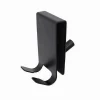 GANCIO BIFACCIALE PER BOX DOCCIA 3 GANCI ACCAPPATOIO TERGIVETRO BAGNO NERO 87773