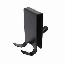 GANCIO BIFACCIALE PER BOX DOCCIA 3 GANCI ACCAPPATOIO TERGIVETRO BAGNO NERO 87773