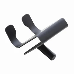 GANCIO BIFACCIALE PER BOX DOCCIA 3 GANCI ACCAPPATOIO TERGIVETRO BAGNO NERO 87773