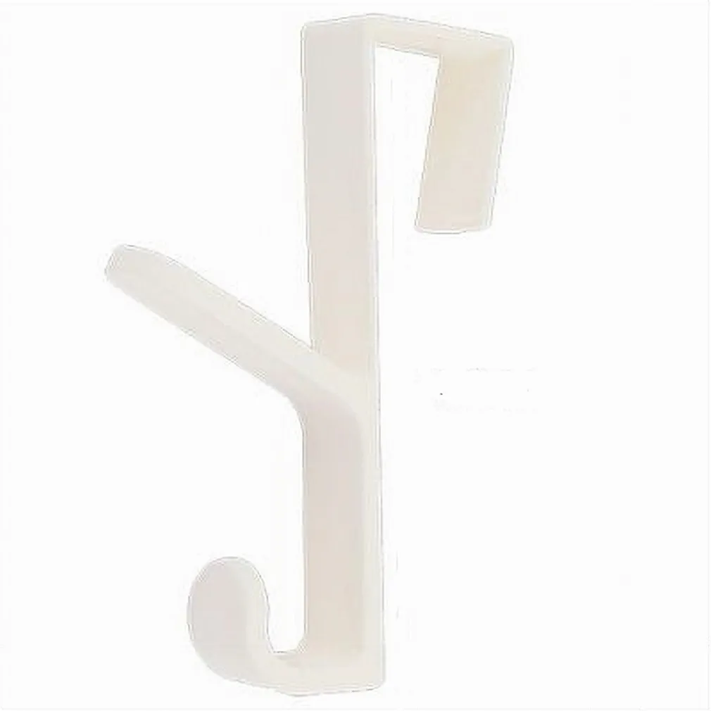 GANCIO DIETRO PORTA DOPPIO APPENDERE ASCIUGAMANI VESTITI BAGNO CASA BIANCO 87020