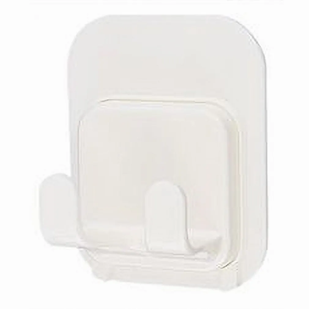 GANCIO DOPPIO ADESIVO A PARETE MULTIUSO PER BAGNO CASA CUCINA TRASPARENTE 87361