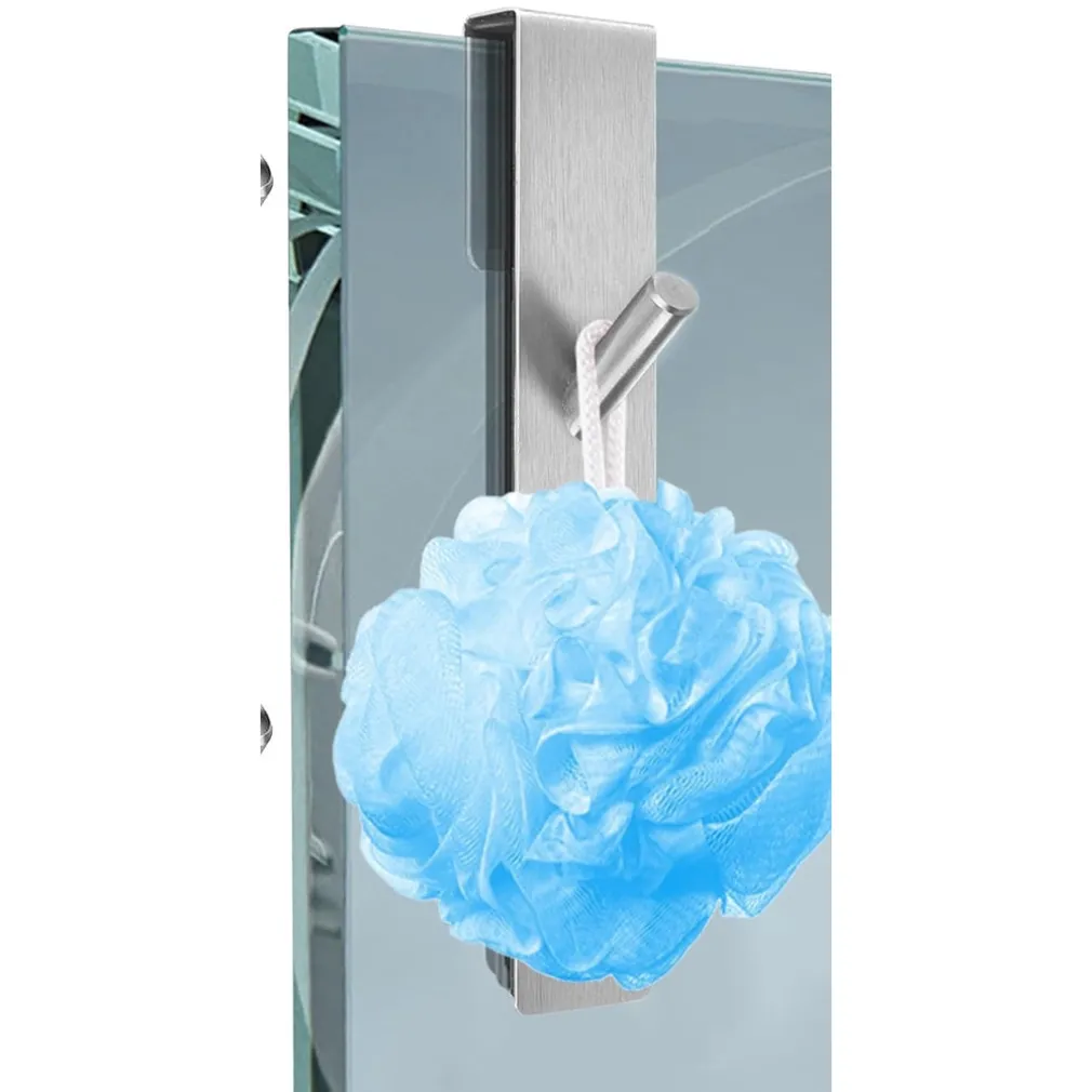 GANCIO DOPPIO PER PORTA BOX DOCCIA PER APPENDERE ASCIUGAMANI BAGNO 4X18 CM 87766