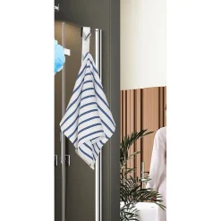 GANCIO DOPPIO PER PORTA BOX DOCCIA PER APPENDERE ASCIUGAMANI BAGNO 4X18 CM 87766