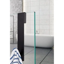 GANCIO PER BOX DOCCIA APPENDI ASCIUGAMANO ACCAPPATOIO BAGNO 4X13.5 CM NERO 87769