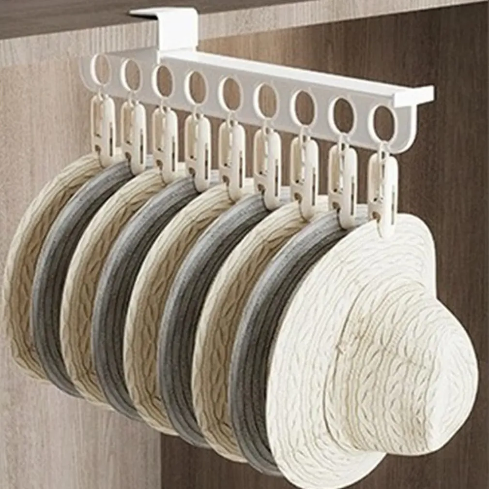 GANCIO PER GRUCCE APPENDIABITI PANTALONI SCIARPE ORGANIZZATORE SALVASPAZIO RESISTENTE