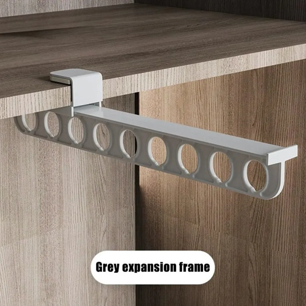 GANCIO PER GRUCCE APPENDIABITI PANTALONI SCIARPE ORGANIZZATORE SALVASPAZIO RESISTENTE