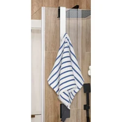 GANCIO PER PORTA BOX DOCCIA APPENDI ASCIUGAMANO ACCAPPATOIO BAGNO 4X13.5CM 87764