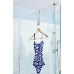 GANCIO PER PORTA BOX DOCCIA APPENDI ASCIUGAMANO ACCAPPATOIO BAGNO 4X13.5CM 87764