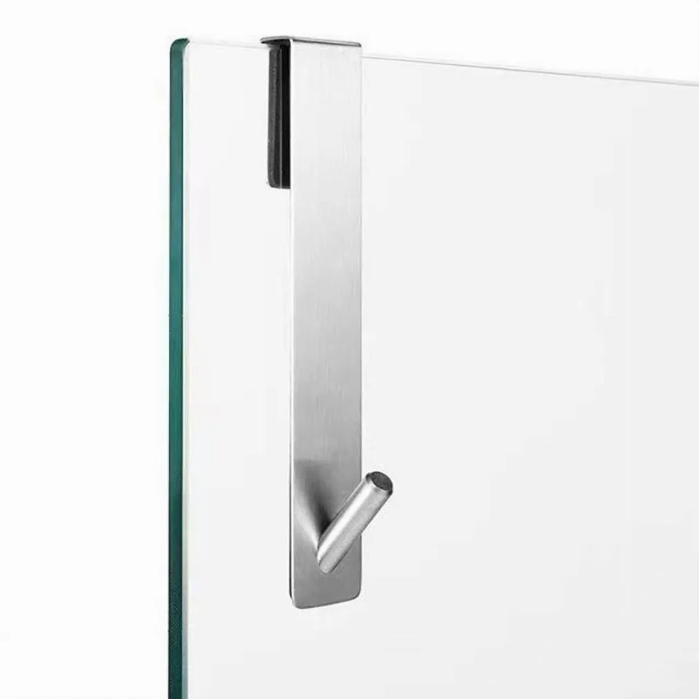 GANCIO PER PORTA BOX DOCCIA APPENDI ASCIUGAMANO ACCAPPATOIO BAGNO 4 X 18CM 87765