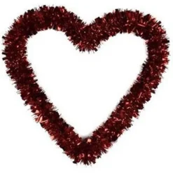 GHIRLANDA A FORMA DI CUORE ROSSO DECORAZIONE SAN VALENTINO MATRIMONI ANNIVERSARI