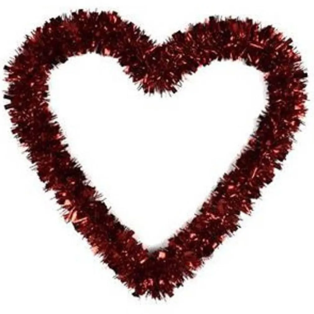GHIRLANDA A FORMA DI CUORE ROSSO DECORAZIONE SAN VALENTINO MATRIMONI ANNIVERSARI
