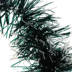 GHIRLANDA NATALIZIA 2 MT FILO VERDE E BIANCO DECORAZIONI ADDOBBI DI NATALE