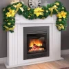 GHIRLANDA NATALIZIA STELLA NATALE FIORI PALLINE FIOCCHI 200CM DECORAZIONI ORO