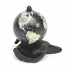 GLOBO TERRESTRE MAPPAMONDO IN METALLO MANI NERE DECORAZIONE CASA UFFICIO 210087