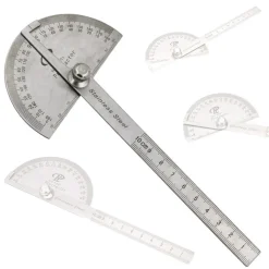 GONIOMETRO ROTATIVO PER MISURAZIONE DEGLI ANGOLI SCALA GRADUATA 10CM ROTANTE