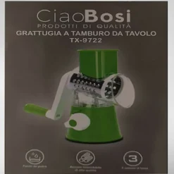 GRATTUGIA A TAMBURO MANUALE PER CUCINA CASA DA TAVOLO TRITATUTTO AFFETTA TX-9722