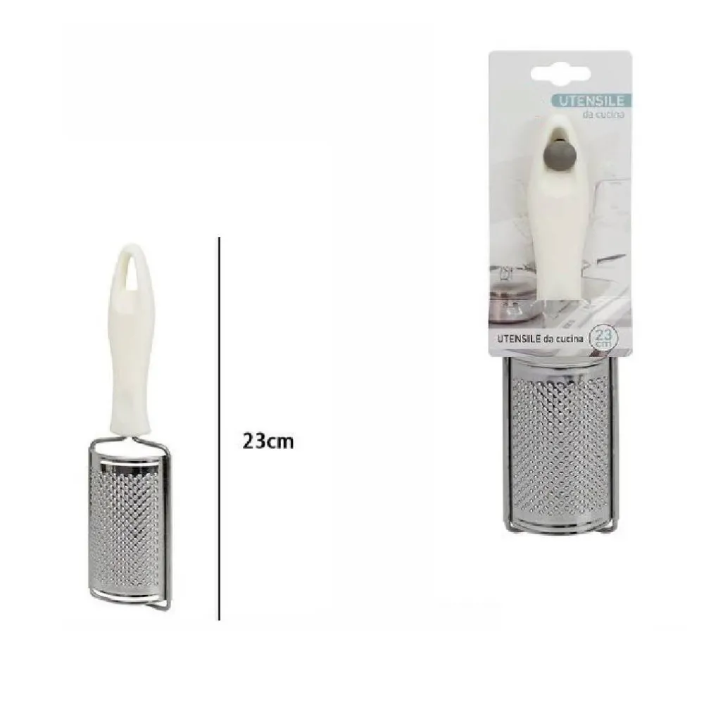 GRATTUGIA CURVA MANUALE GRATTA FORMAGGI SCORZA 23CM MANICO PLASTICA CUCINA 66167