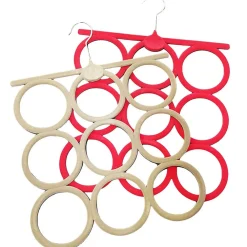 GRUCCIA 9 ANELLI PORTA APPENDI TUTTO IN VELLUTO SALVASPAZIO SCIARPE ARMADIO