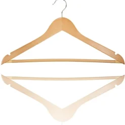 GRUCCIA GRUCCE 3 PEZZI FILO LEGNO CC6351 APPENDI ABITI 44X16CM VESTITI APPENDINI