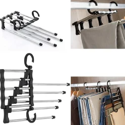 GRUCCIA MULTIUSO PER PANTALONI 5 IN 1 STAMPELLE ORGANIZER ARMADIO SALVASPAZIO