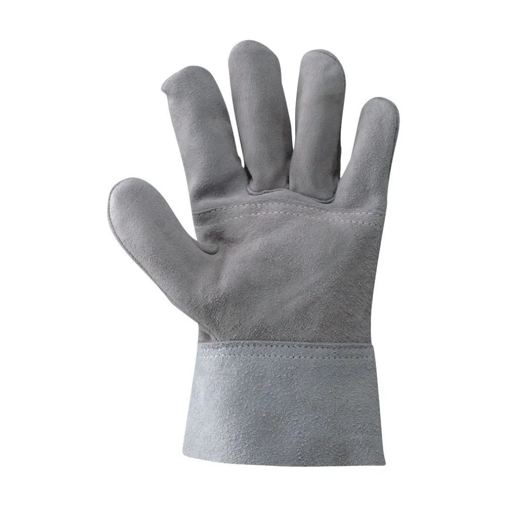 GUANTI DA LAVORO IN CROSTA GROPPONE 22 ANTICALORE ANTITAGLIO ANTINFORTUNISTICA