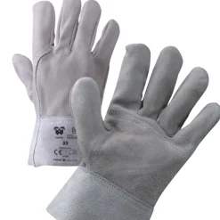 GUANTI DA LAVORO IN CROSTA GROPPONE 22 ANTICALORE ANTITAGLIO ANTINFORTUNISTICA