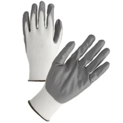 GUANTO DA LAVORO SPALMATO IN NITRILE NYLON GUANTI PROTETTIVI MISURA MEDIA ADULTI