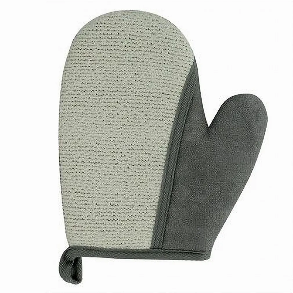GUANTO DOCCIA BAGNO ESFOLIANTE PER CURA PULIZIA DI PELLE CORPO 21CM GRIGIO 79665