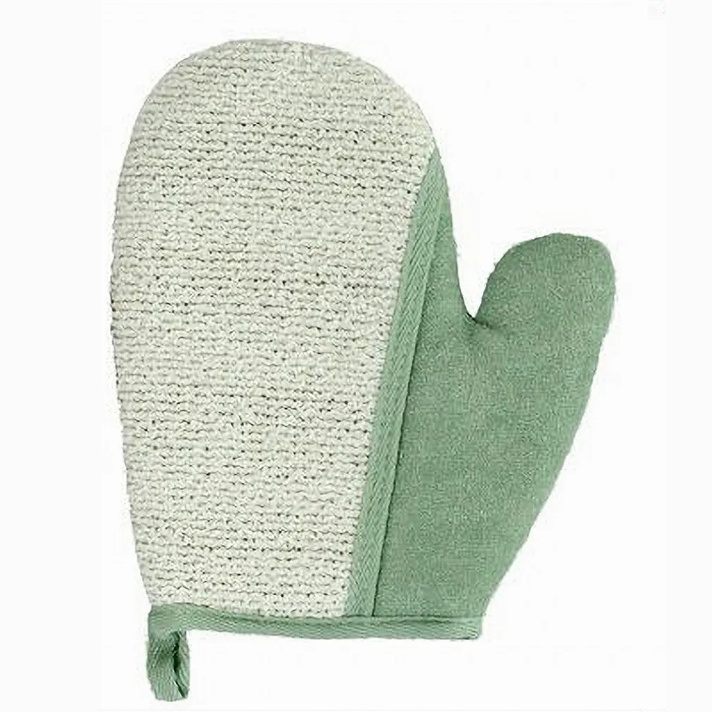 GUANTO DOCCIA BAGNO ESFOLIANTE PER LA CURA PULIZIA PELLE CORPO 21CM VERDE 79662