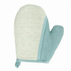 GUANTO DOCCIA BAGNO ESFOLIANTE PER CURA PULIZIA PELLE CORPO 21 CM AZZURRO 79664